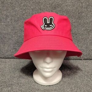 Pink Bucket Hat with Bunny Patch‎